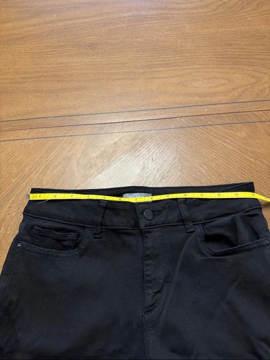 DL1961 Florence 27 Instasculpt Cropped Black Hail 26” inseam - Picture 7 of 10